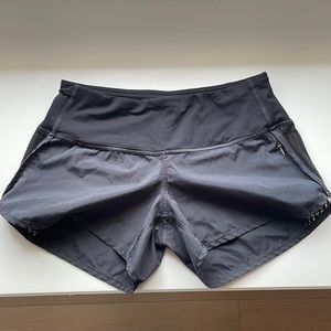 Lululemon speed up shorts in low rise